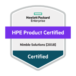 Certificado HPE Product Nimble Solutions