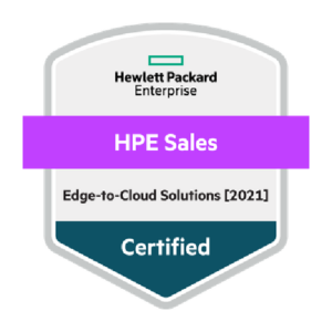 Certificado HPE Sales edge-to-cloud